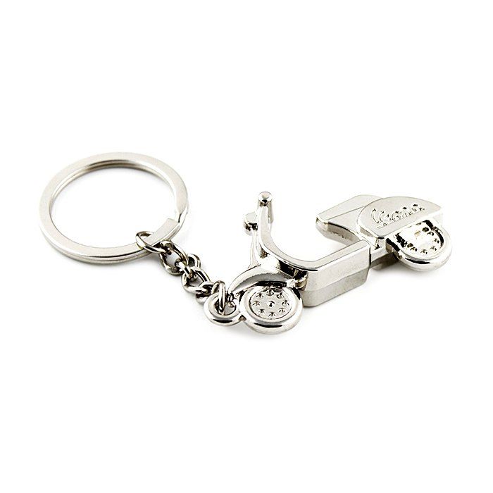 

Motorcycle Style Key Ring for Decoration, Silver