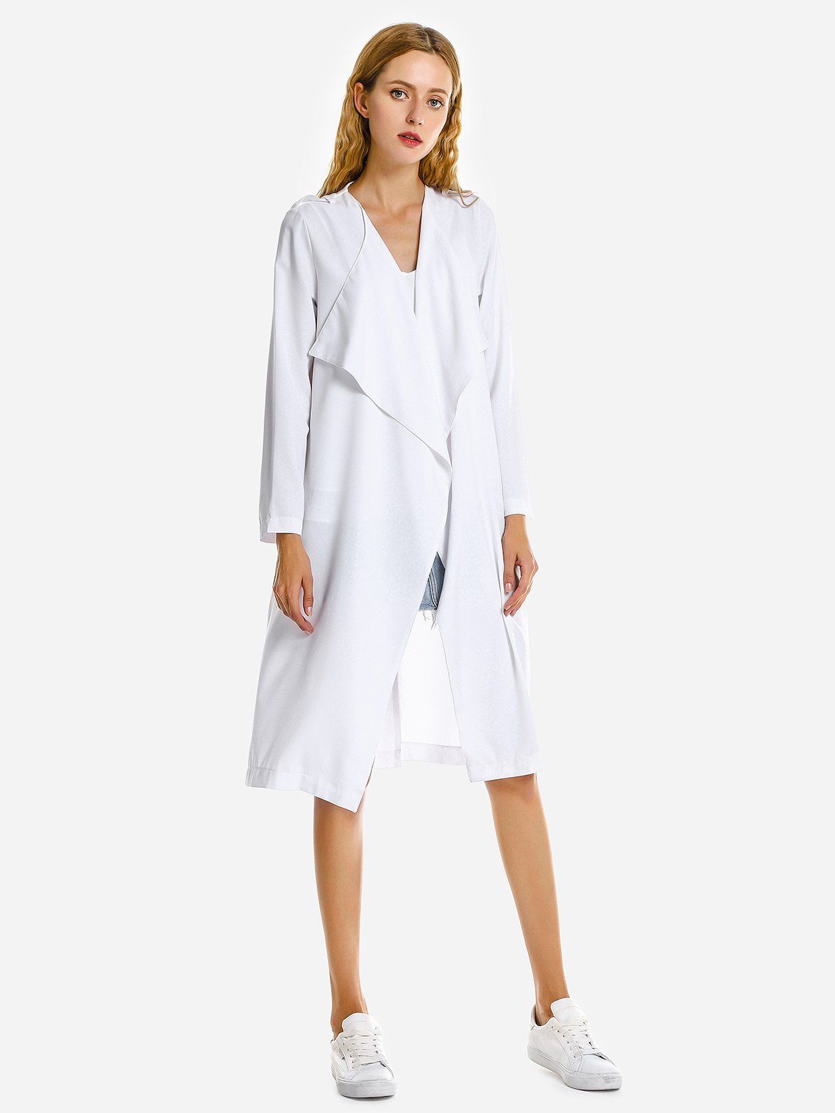 

ZAN.STYLE Casual Loose Coat, White