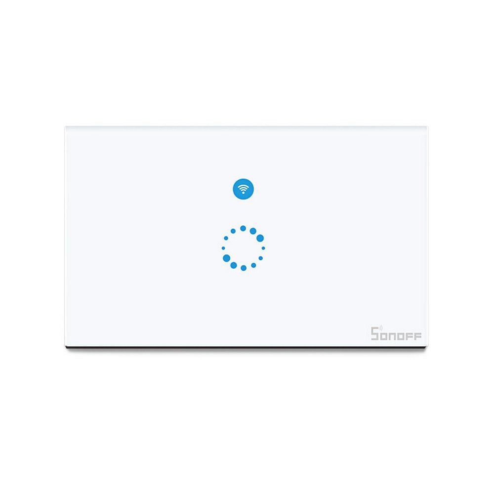 

SONOFF Touch WiFi Panel Wireless Remote Control Wall Timing Switch Via APP Smart Home, White