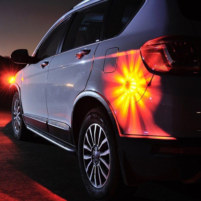 Fashion Car LED Flare Light Lamps Strobe Flashing Warning Lights Roadside Emergency 3PCS  
