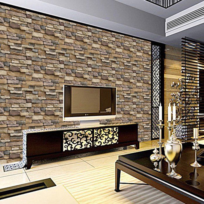 

Scrub Simulation Waterproof Three-dimensional Brick Sticker
