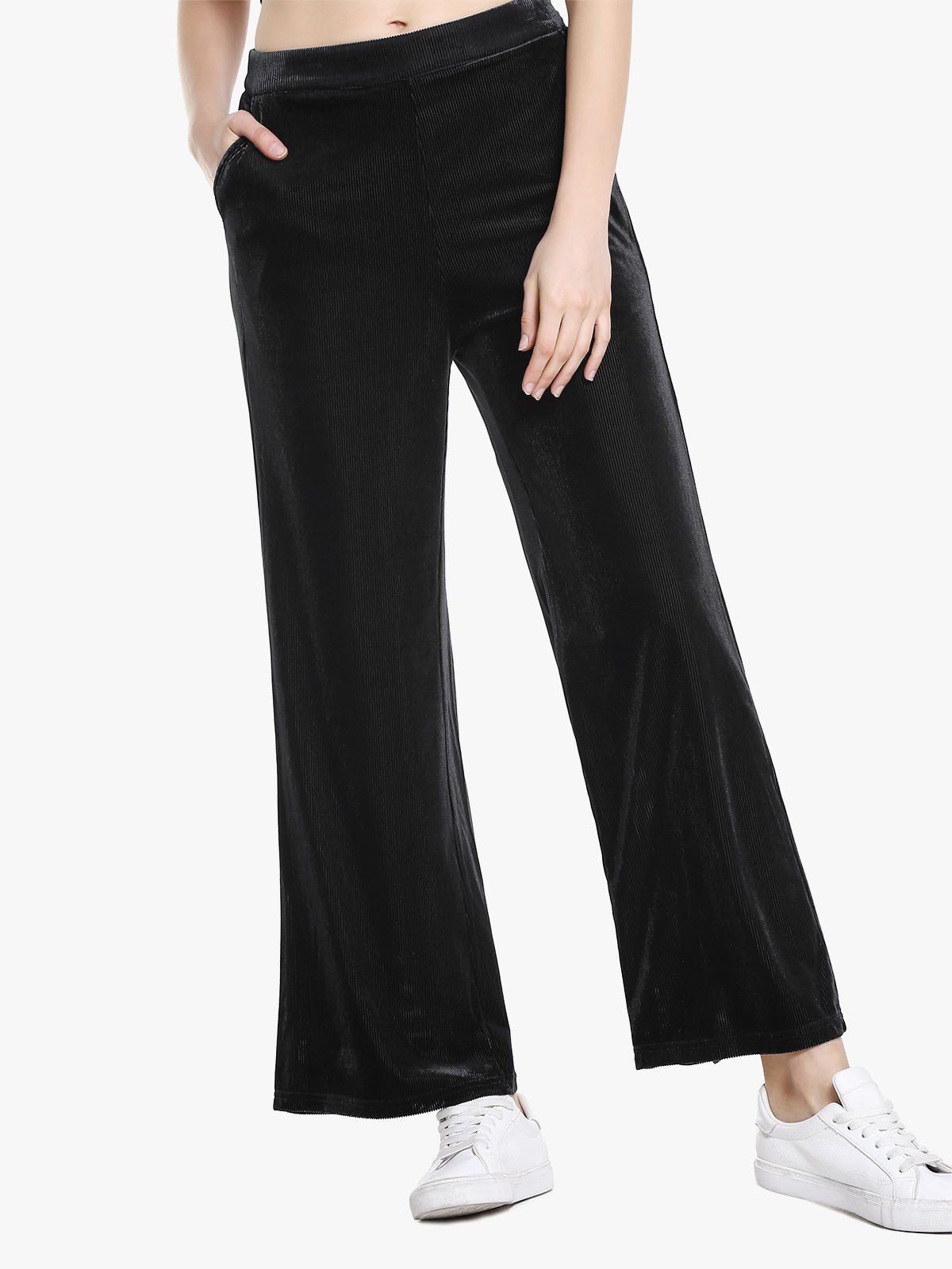 

ZAN.STYLE Pleuche Pant, Black