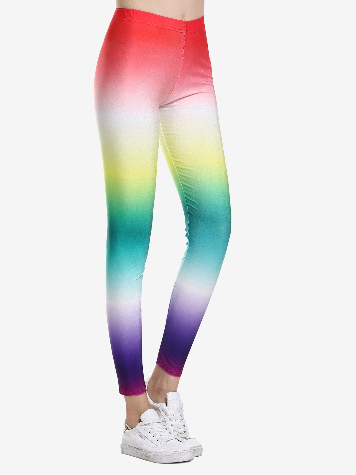 

ZAN.STYLE High Waist Leggings, Rainbow colored