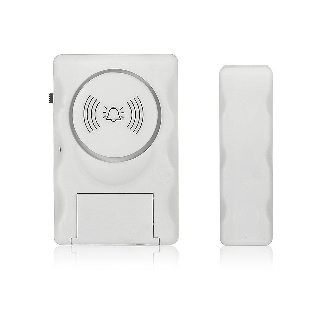 

K05 Wireless Security Chime Magnetic Alarm Sensor Voice Alarming Home Window Door Entry, White