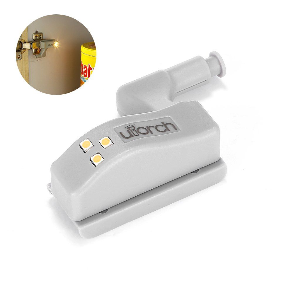 

Utorch Cabinet Hinge LED Sensor Light for Kitchen Home Office Closet Wardrobe Lighting, Warm white
