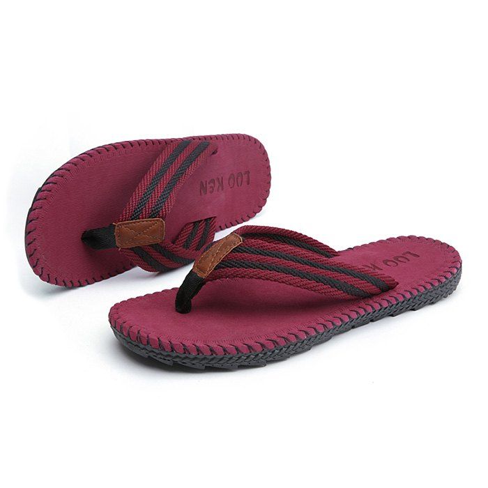 

Men Casual Outdoor Beach Breathable Slippers, Red
