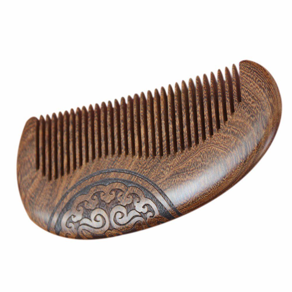 

Hair Fine Tooth Natural Handmade Sandalwood Comb, Brown