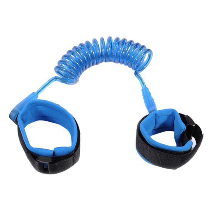 

Anti-lost Belt Wrist Link / Band Safety Harness Soft Cuff Secure Cut-Proof Core for Kids / Toddler Preschoolers, Blue
