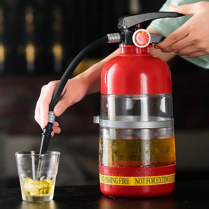 

Creative 2L Fire Extinguisher Drink Dispenser, Transparent