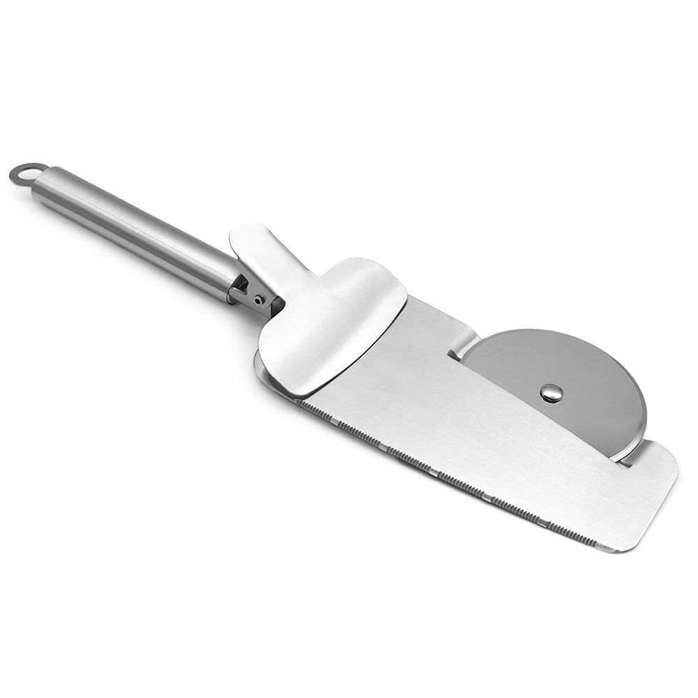 

Creative Stainless Steel Pizza Hob Cake Knife, Silver