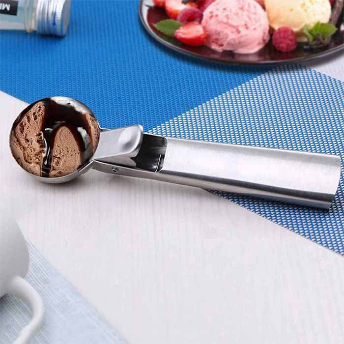 

7 inch Stainless Steel Ice Cream Scoop, Silver