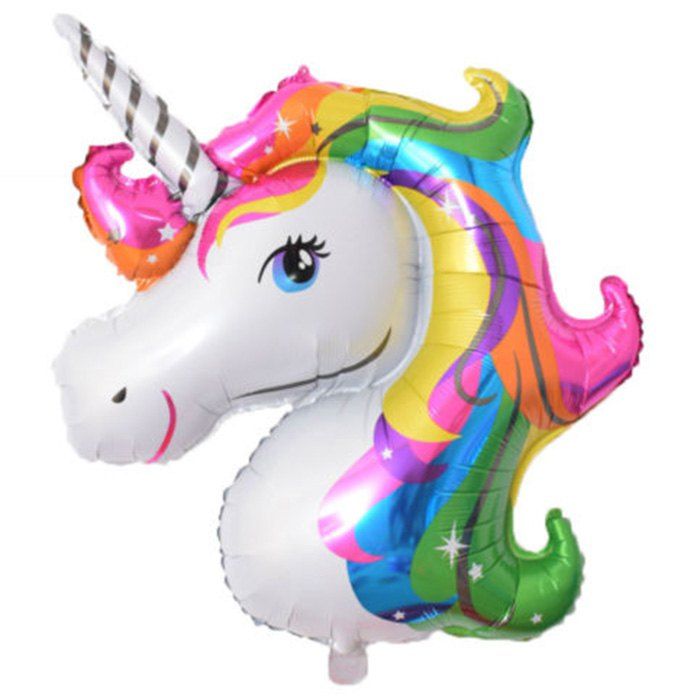 

Cute Unicorn Aluminum Foil Balloon, Neon pink