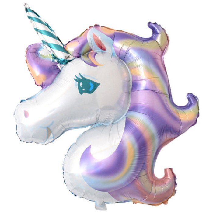 

Cute Unicorn Aluminum Foil Balloon, Purple mimosa