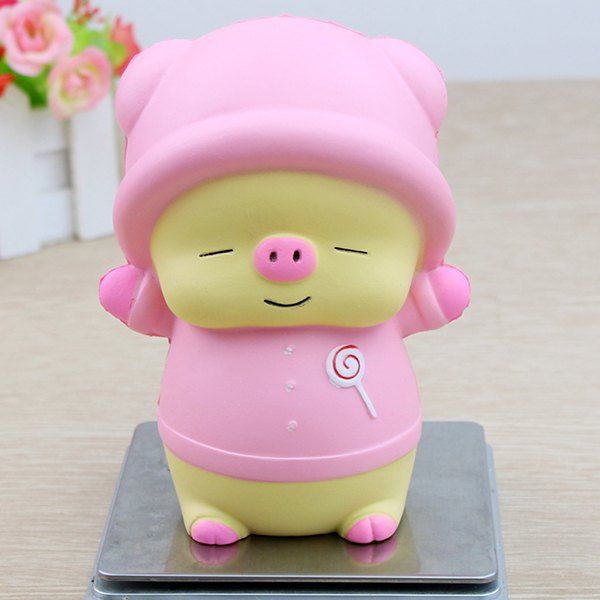 

Cute Porker Anti-stress Slow Rising Squishy Animal Toy 1pc, Pink
