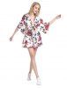 ZAN.STYLE Floral Knot Front Playsuit -  