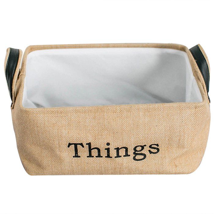 

Environmental friendly Domestic Jute Rectangle Storage Box, Goldenrod