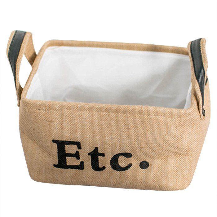 

Environmental friendly Domestic Jute Rectangle Storage Box, Goldenrod