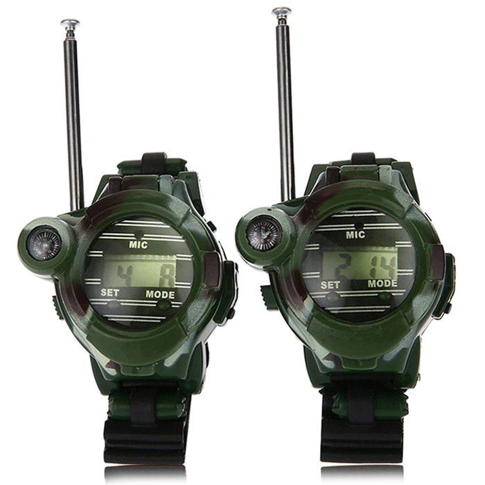 

1228 - 7 Smart Watch Interphone Parent-child Toy Camouflage Military Style 2PCS, Army green