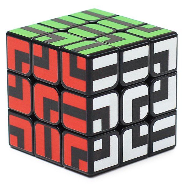 

ZCUBE 3 x 3 x 3 Smooth Puzzle Maze Magic Cube, Multi-a