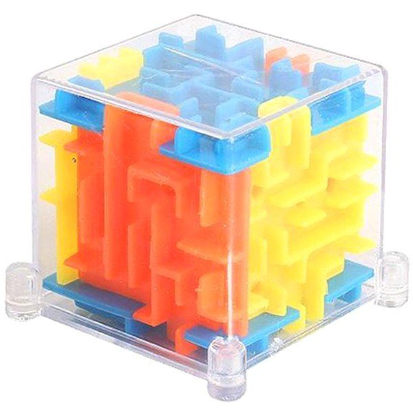 

Labyrinth Cube Transparent 3D Maze Ball Toy, Multi