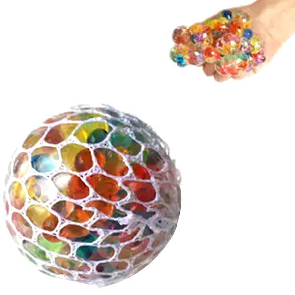 

Squishy Mesh Stress Reliever Ball Squeeze Toy Party Bag Funny Gift, Multi