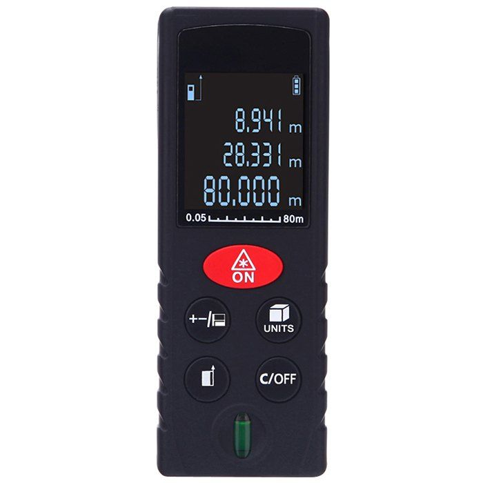 

KXL-D80 80m Handheld Range Finder Laser Distance Meter Measure, Black