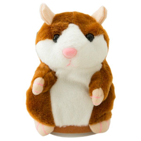 

Novelty Cute Plush Recording Hamster Speak Talking Toy, Tiger orange