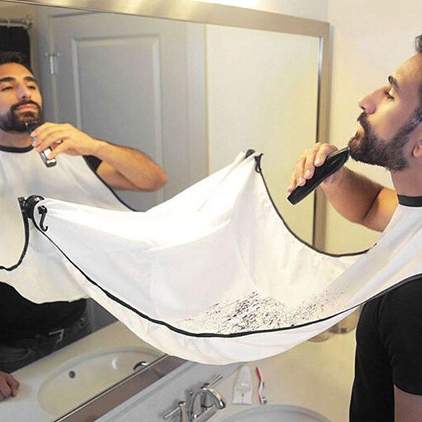 

HZ12074 130 x 82cm Creative Man Beard Care Trimmer Hair Shave Bathroom Apron, White