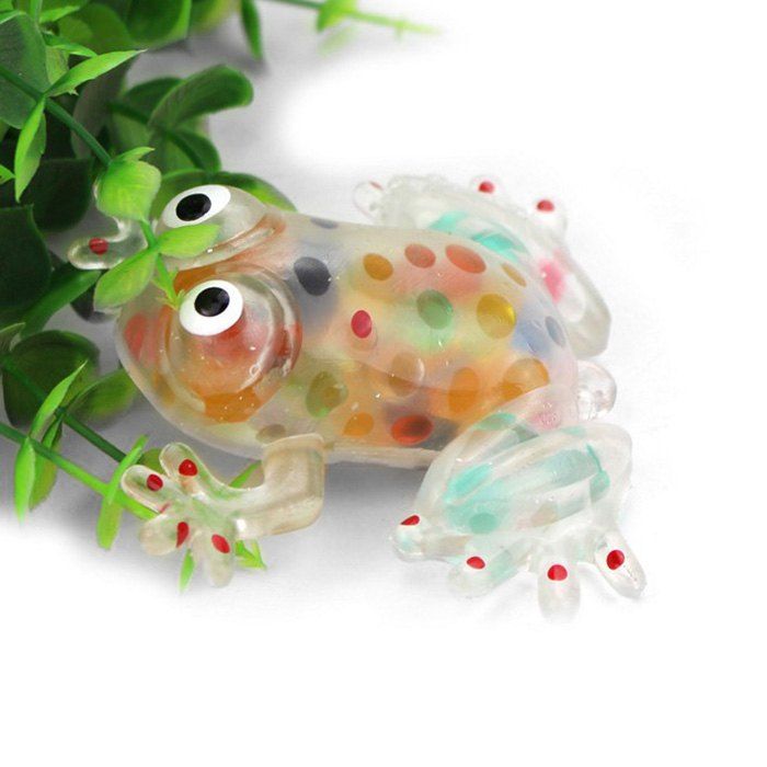 

Creative Antistress Soft Ball Squeezing Squishy Frog Desktop Toy 1pc, Multi