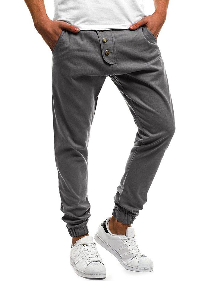 

Men Fashion Casual Slim Pants, Gray