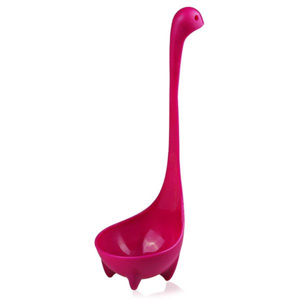 

Cute Nessie Monster Soup Spoon Strainer Kitchen Tool, Plum