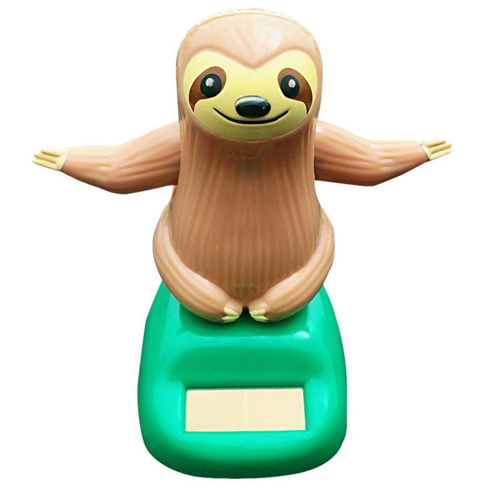 

Solar Car Decoration Room Accessory Shaking Doll, Sandy brown
