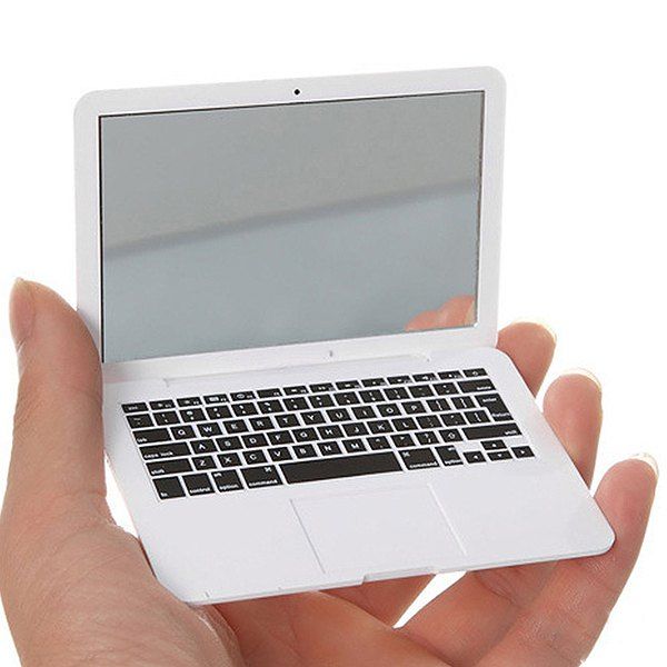 

Folding Mini Size Makeup Cosmetic Portable Mirror for Women Lady, White
