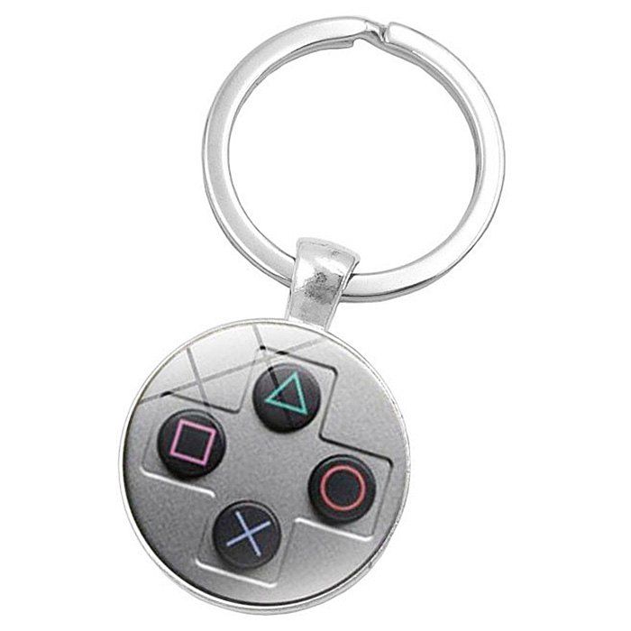 

Gamepad Style Key Chain Collection Gift Key Ring, Silver