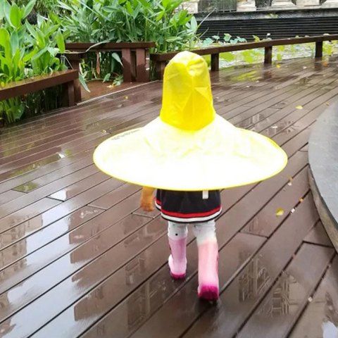 

Creative Little Yellow Duck Raincoat Toy Great Gift for Children