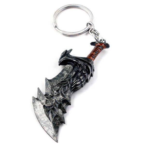 

Broadsword Shape Alloy Keychain, Multi-a