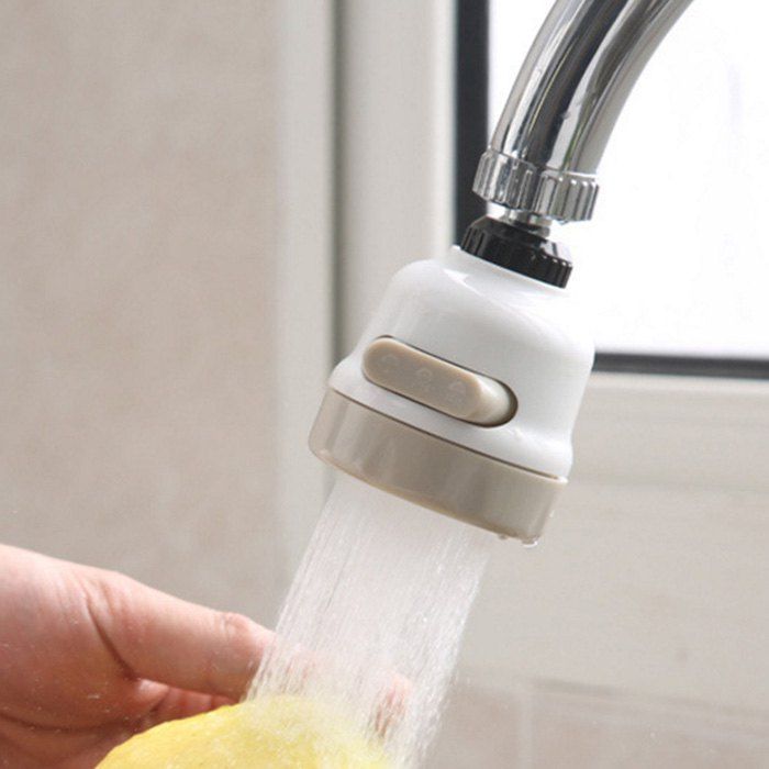 

Three-mode Adjustable Splash-proof Water Tap Economizer, White