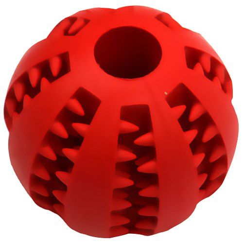 

5cm Elastic Rubber Ball Dog Toys, Red