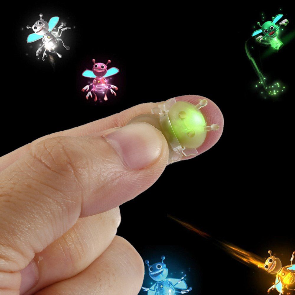 

Creative 3D Hologram Small Bee Fluorescent Lamp Fingers Magic Lights, Gray goose