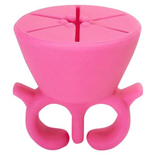 

Stylish Wearable Silicone Nail Oil Bottle Holder, Hot pink
