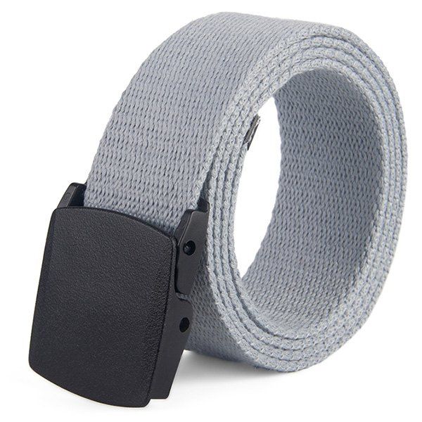 [32 OFF] Canvas Braided Belt Without Metal Buckle Rosegal