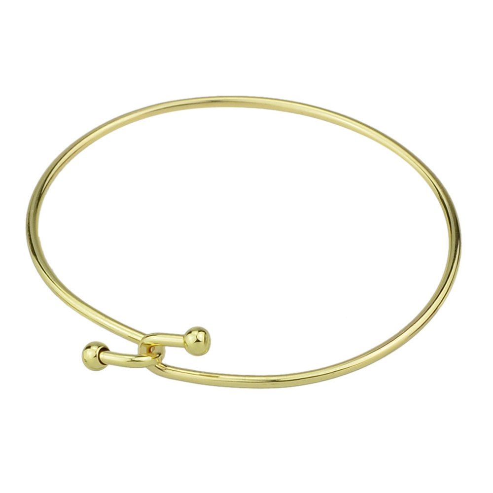 

Metal Simple Locking Buckle Bracelet, Gold