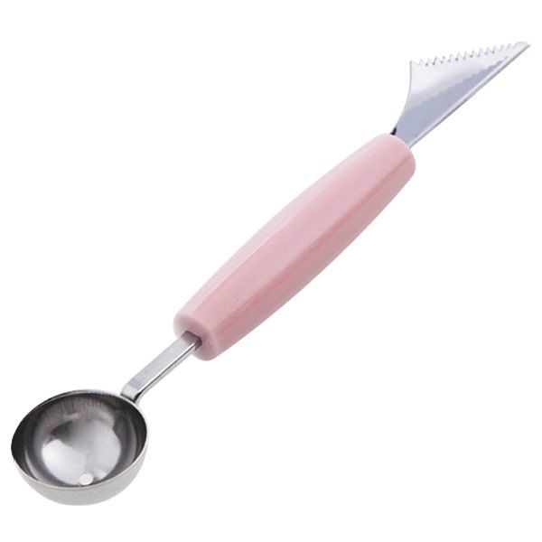

Melon Baller with Carving Knife for Fruits, Pink