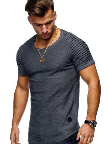 

Stylish Summer Solid Color Comfortable Short Sleeve T-shirt for Men, White
