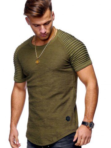 

Stylish Summer Solid Color Comfortable Short Sleeve T-shirt for Men, Battleship gray