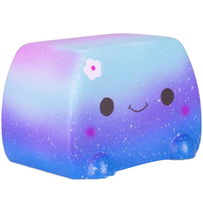 

VLAMPO Creative PU Slow Rebound Tofu Block Squishy Toys, Cobalt blue