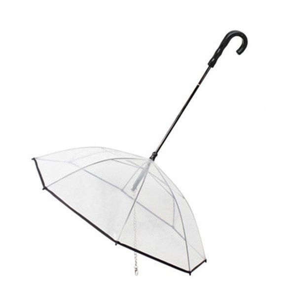 

Transparent Pet Collar and Traction Umbrella for Walking dogs