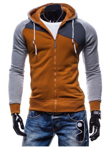 

Fashion Comfortable Slim Leisure Zipper Hoodie for Men, Smokey gray