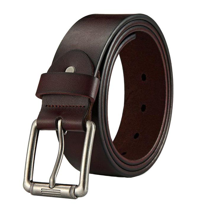 

CUCKOO Fashion Men Leather Pin Buckle Belt, Coffee