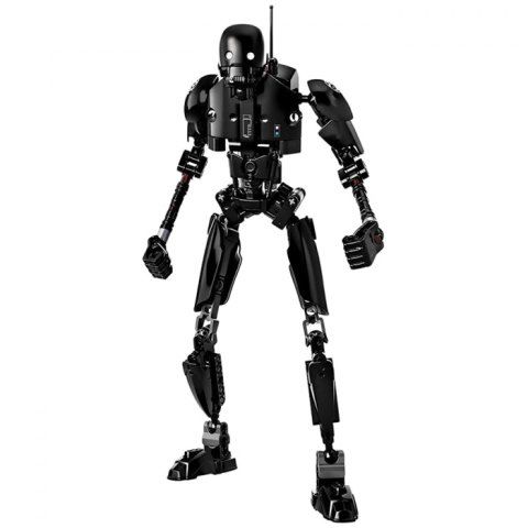  Creative Black Robot Block Toy 